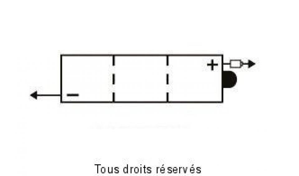 Batterie Yuasa pour Moto Honda 80 Mb S 1980 à 1984 6N4-2A-7 / 6V 4Ah Neuf