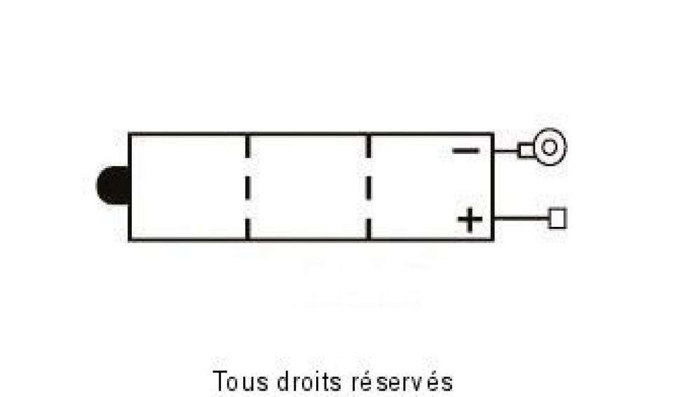 Batterie Yuasa pour Moto Yamaha 50 Rd Dx 1975 à 1977 6N4A-4D / 6V 4Ah Neuf