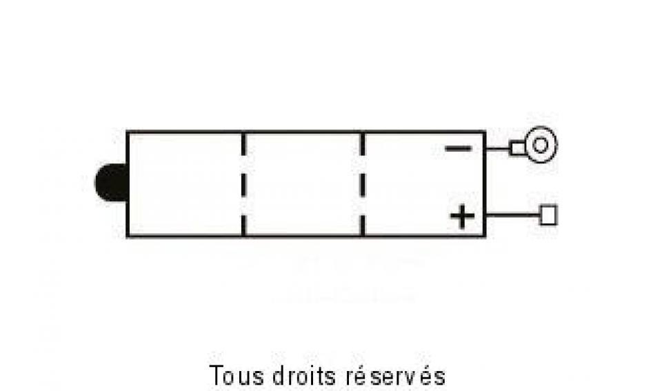 Batterie Yuasa pour Moto Yamaha 50 Fs1 E 1974 à 1976 6N4A-4D / 6V 4Ah Neuf