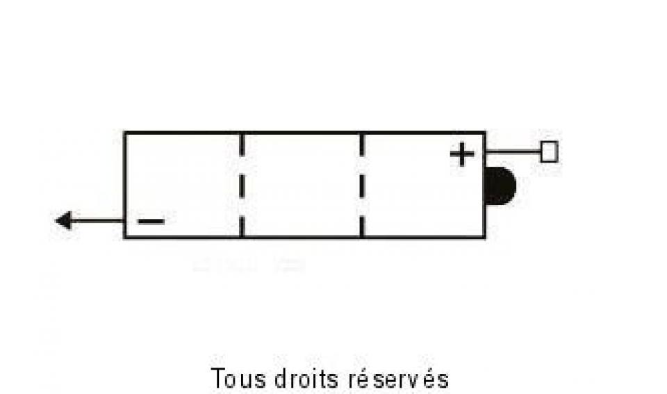 Batterie Yuasa pour Moto Yamaha 80 Dt Mx 1981 à 1983 6N4B-2A-3 / 6V 4Ah Neuf