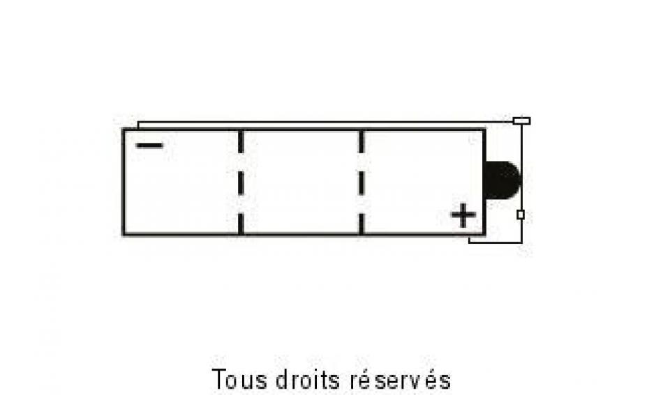 Batterie Yuasa pour Moto Honda 125 Xl K2 1977 à 1978 6N4C-1B / 6V 4Ah Neuf