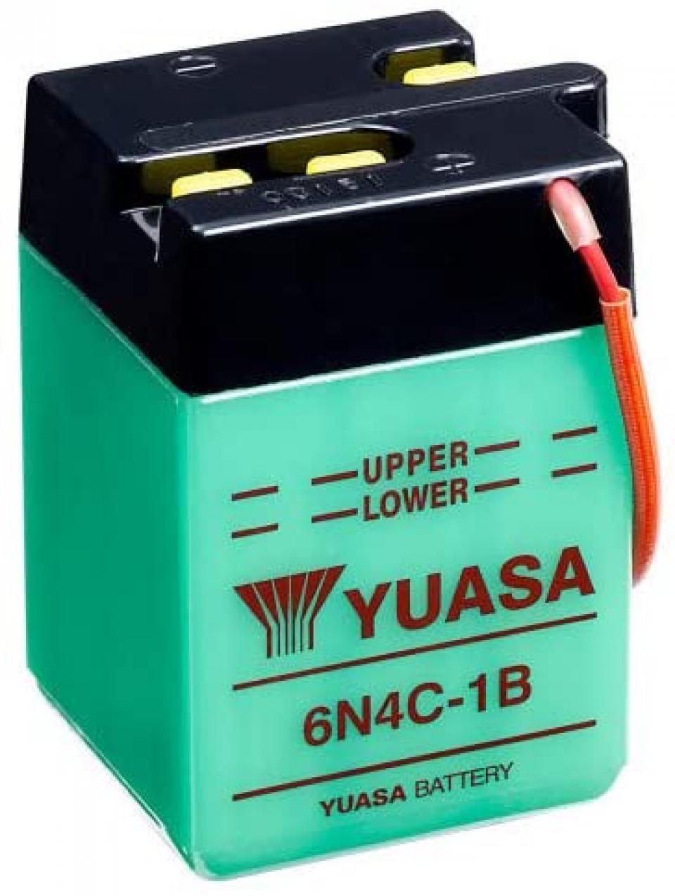 Batterie Yuasa pour Moto Honda 125 Xl K2 1977 à 1978 6N4C-1B / 6V 4Ah Neuf