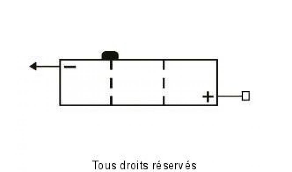 Batterie Yuasa pour Moto Kawasaki 125 KH 1977 à 1981 6N6-1D-2 / 6V 6Ah Neuf
