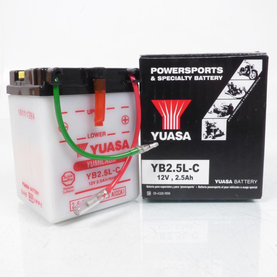 Batterie Yuasa pour Moto Honda 125 CG 1985 à 1997 YB2.5L-C / 12V 2.5Ah Neuf