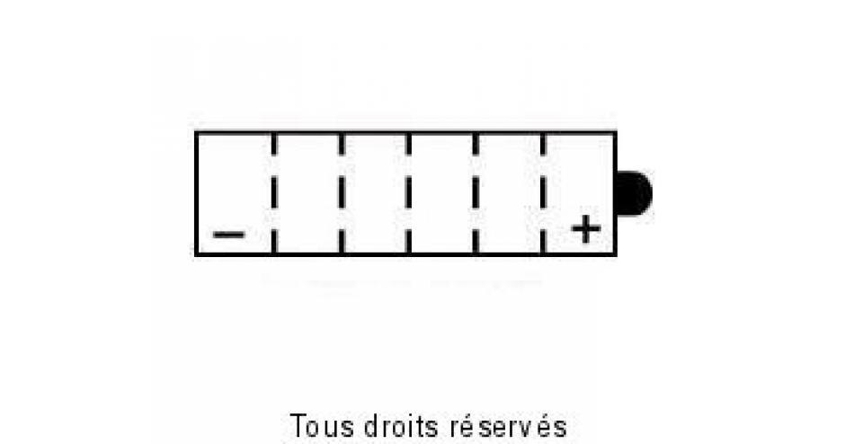 Batterie Tecnium pour Mobylette Kawasaki 125 AR 1981 à 1990 12N5-3B / 12V 5Ah Neuf