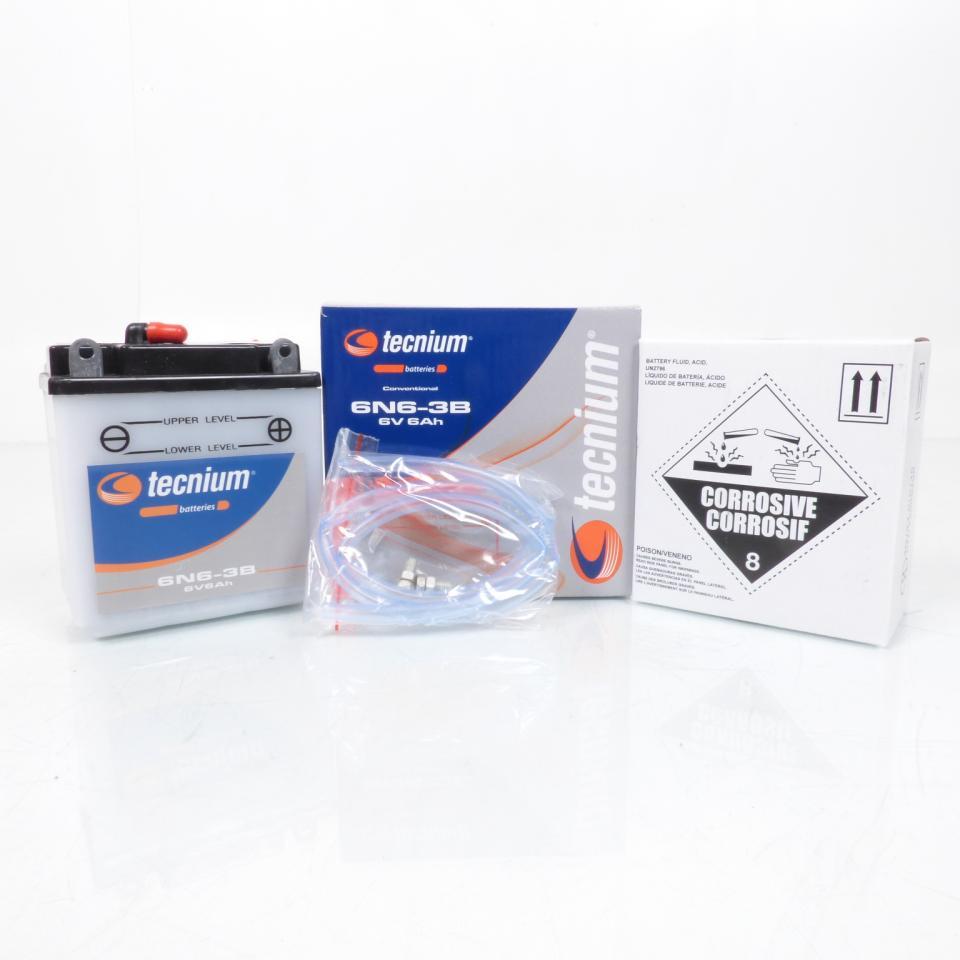 Batterie Tecnium pour Moto Honda 125 CG 1977 à 1984 6N6-3B / 6V 6Ah Neuf