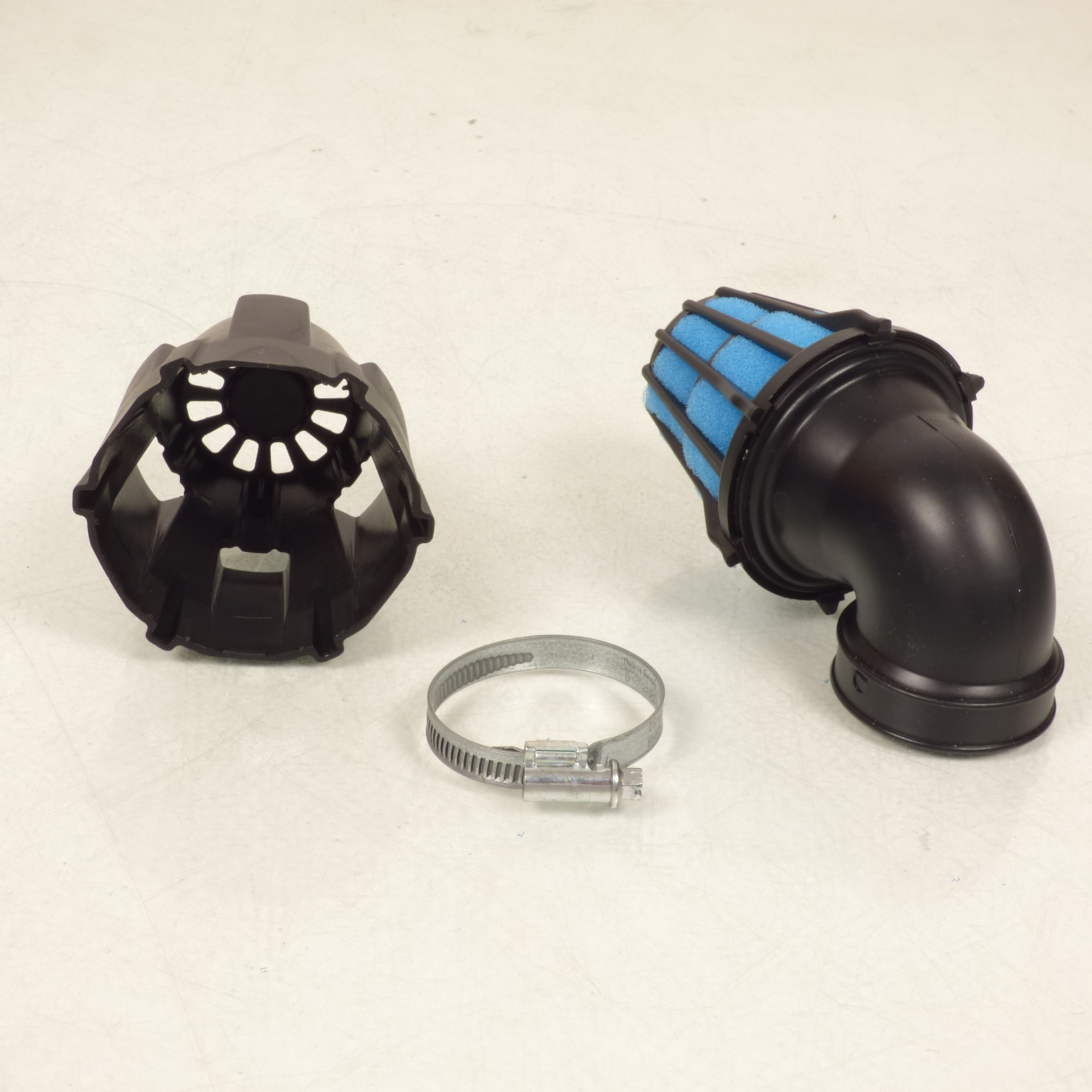 Cornet Filtre à air Ø46 90° Polini pour moto 203.0098 carburateur CP 15 à 24