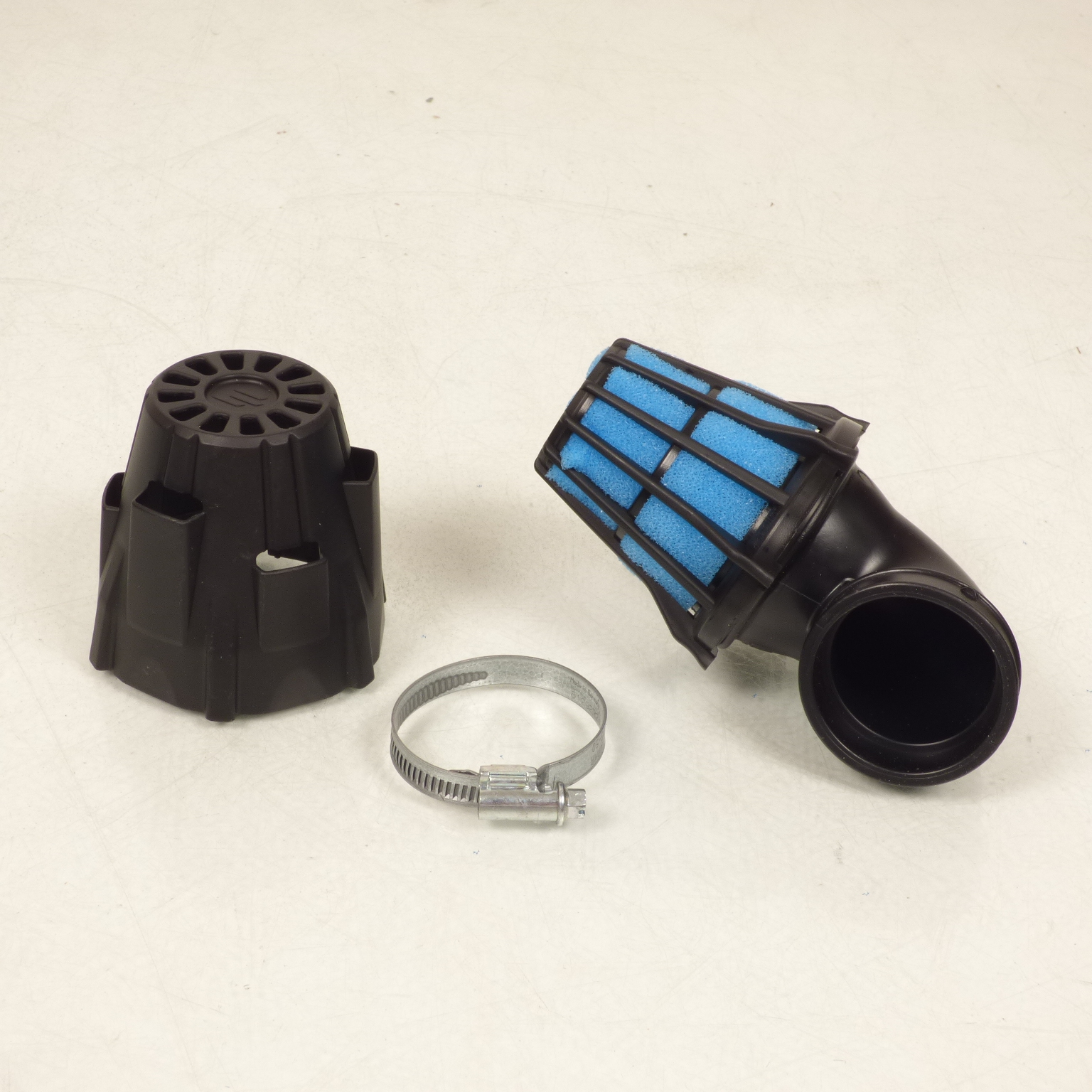 Cornet Filtre à air Ø46 90° Polini pour moto 203.0098 carburateur CP 15 à 24