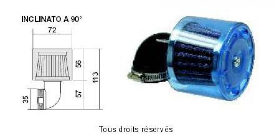 Filtre à air Sifam pour moto 50 NC Neuf