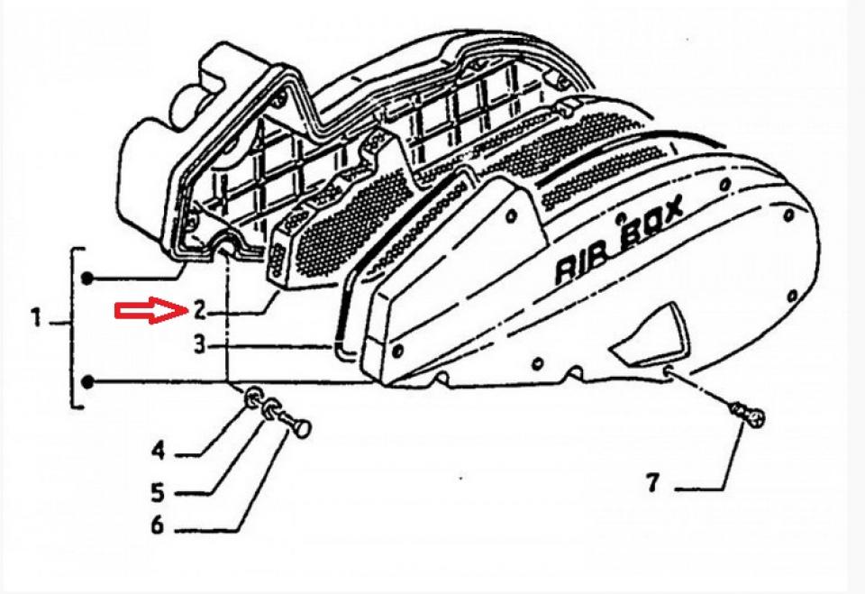 Mousse de filtre à air pour scooter Piaggio 50 Quartz 1992 à 1997 258134 431780
