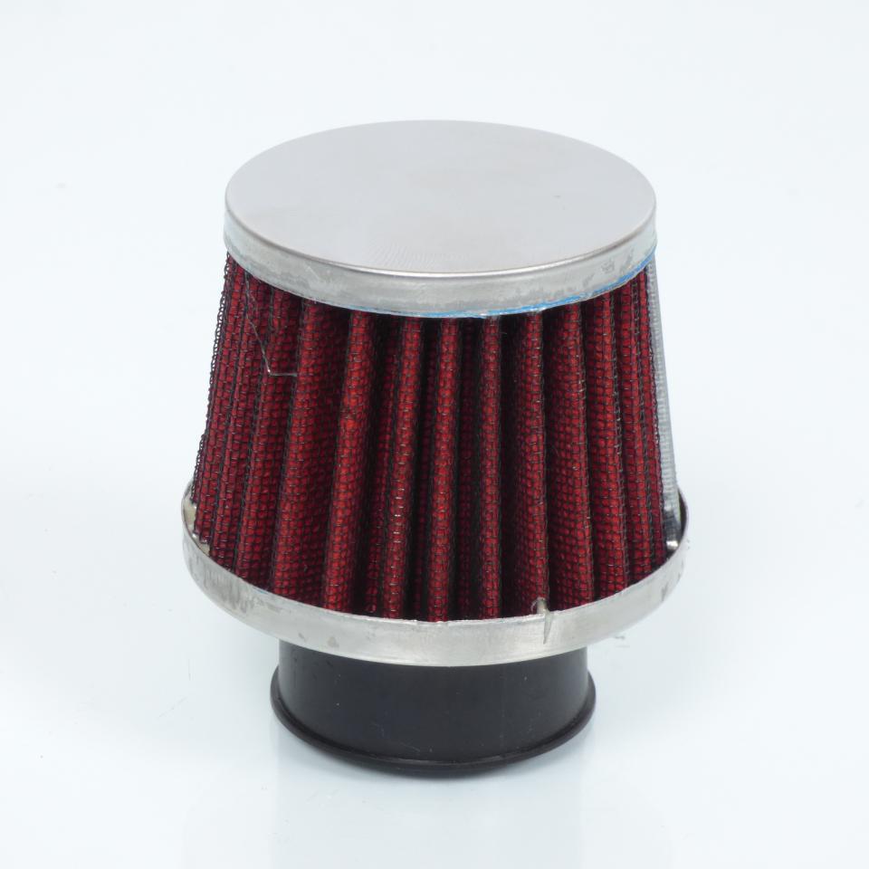 Filtre à air Sifam pour Auto droit chromé et rouge 32mm Neuf