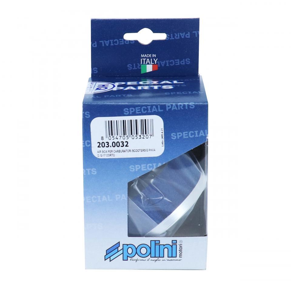 Filtre à air Polini pour moto 203.0032 Chromé carburateur PHVA PHBN Ø36mm