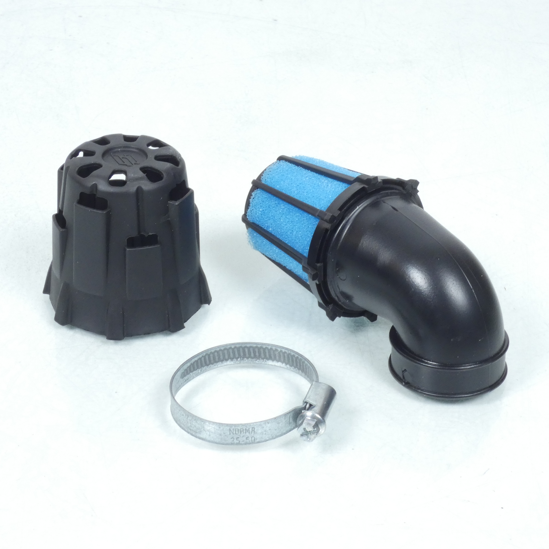 Cornet Filtre à air Polini pour moto Derbi 203.0095 carburateur PHBG Ø32 90°