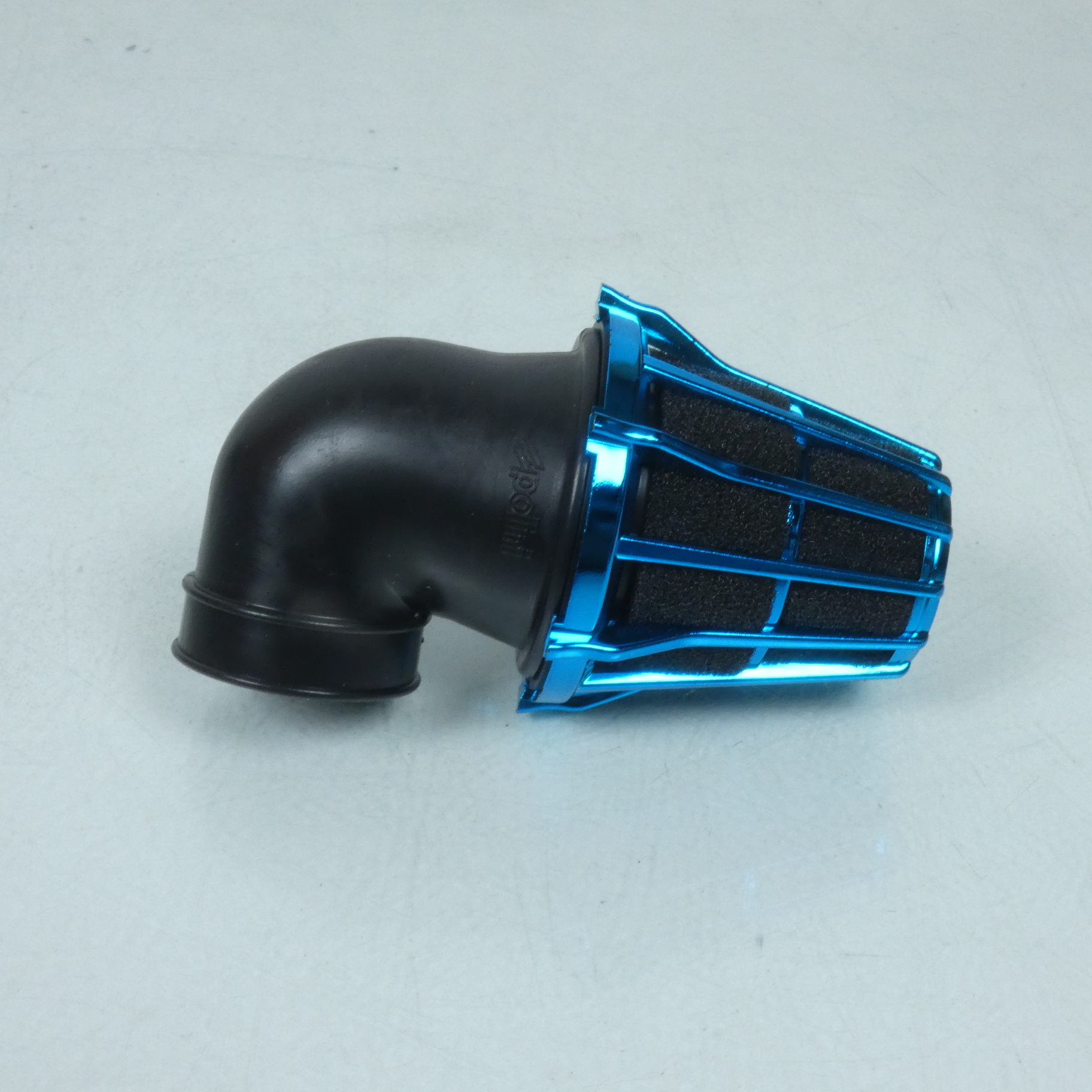 Cornet Filtre à air Ø37mm 90° Polini 203.0117 pour carburateur Dellorto type PHBG moto scooter