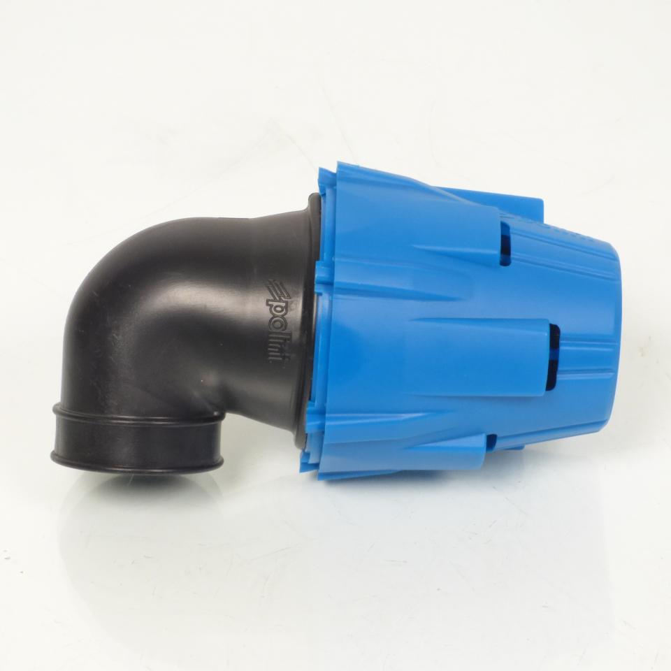 Cornet filtre à air coudée 90° Ø32mm Polini bleu 203.0182 pour moto carbu PHBG