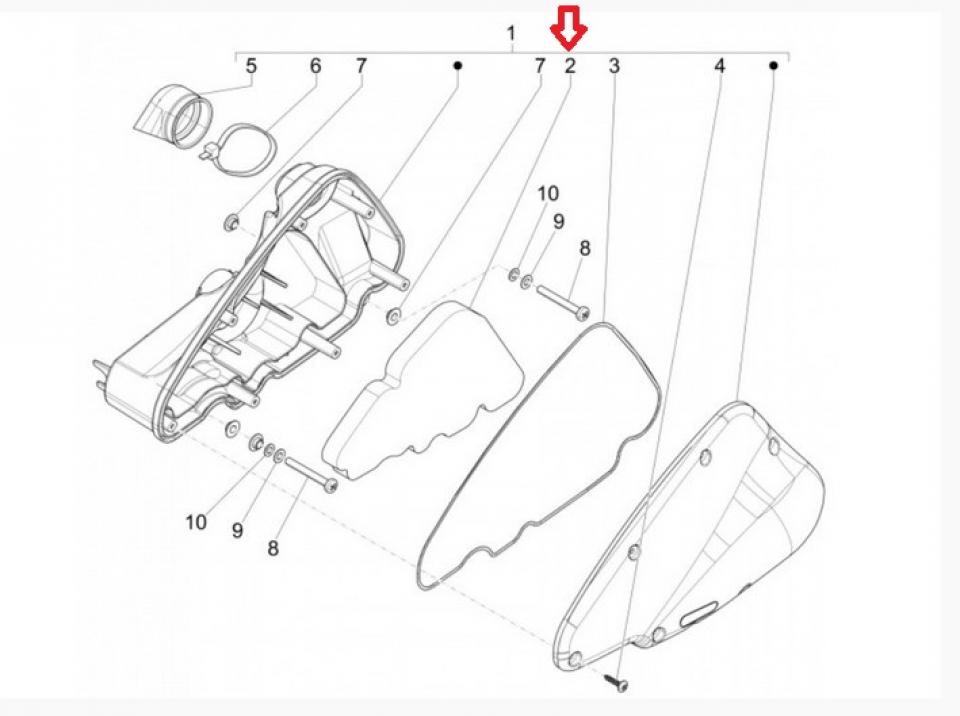 Filtre à air Athena pour Scooter Piaggio 50 Liberty 4T 2000-2004 S410480200015 487287