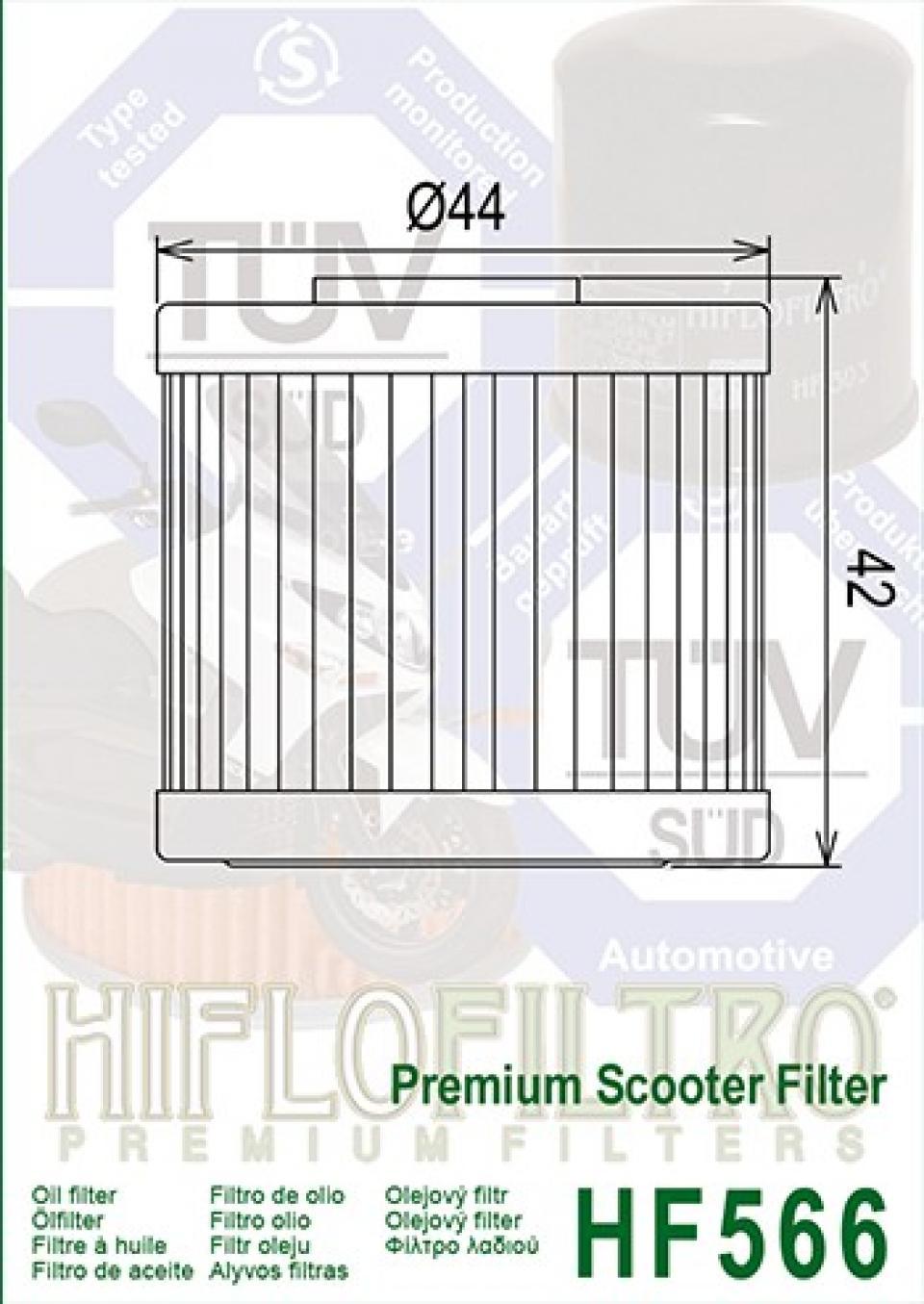 Filtre à huile Hiflofiltro pour Scooter Kymco 300 K-Xct I 2012 à 2016 Neuf