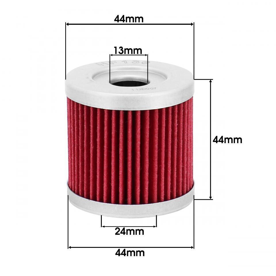 Filtre à huile Hiflofiltro pour Moto Kawasaki 400 KLX 2003 HF139 Neuf