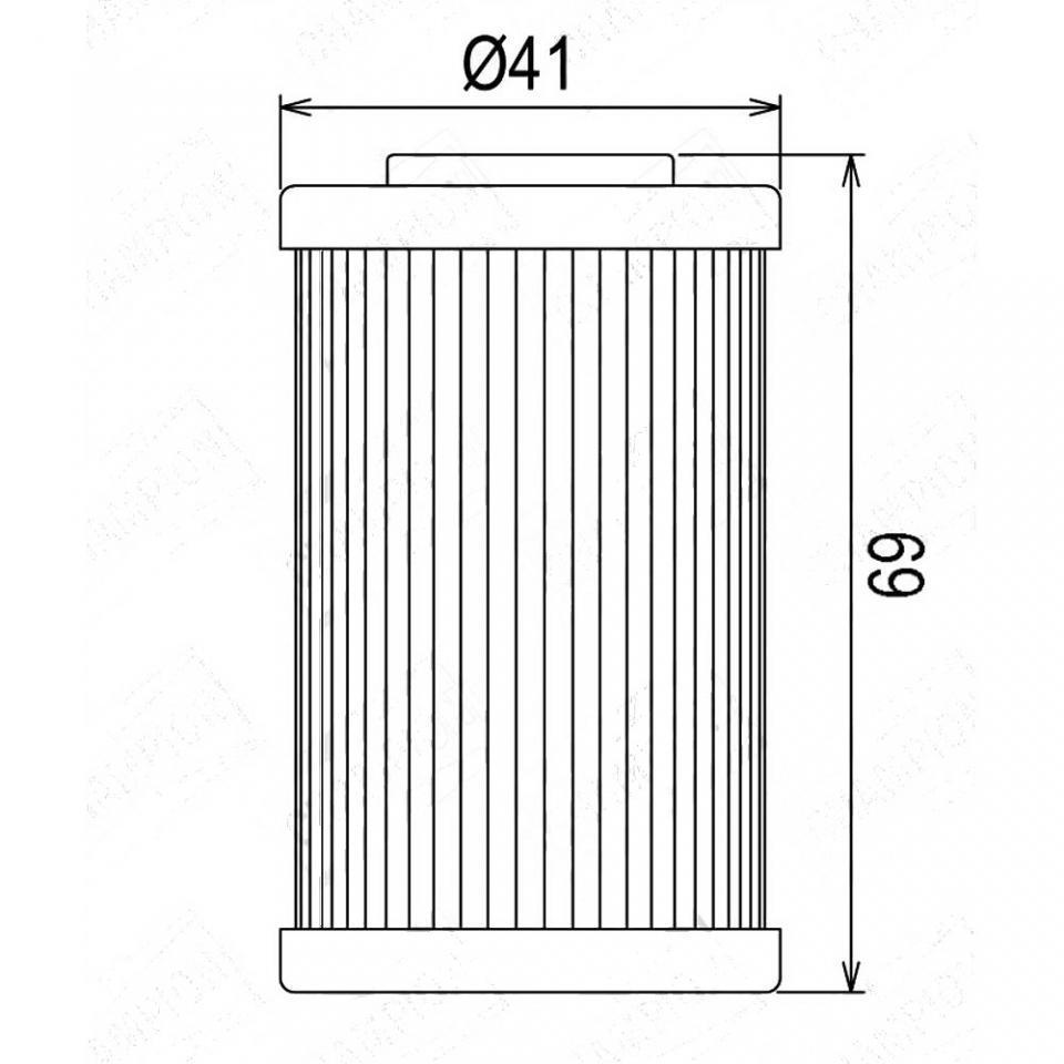 Filtre à huile Nypso pour Moto Husaberg 390 FE 2010-2012 équivalent COF555 Neuf