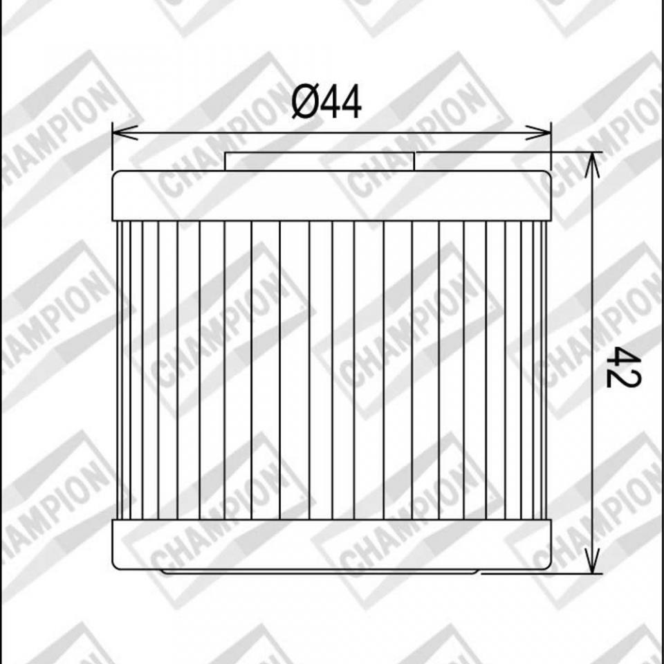 Filtre à huile Champion pour Scooter Kymco 125 Downtown 2009-2016 COF466 Neuf