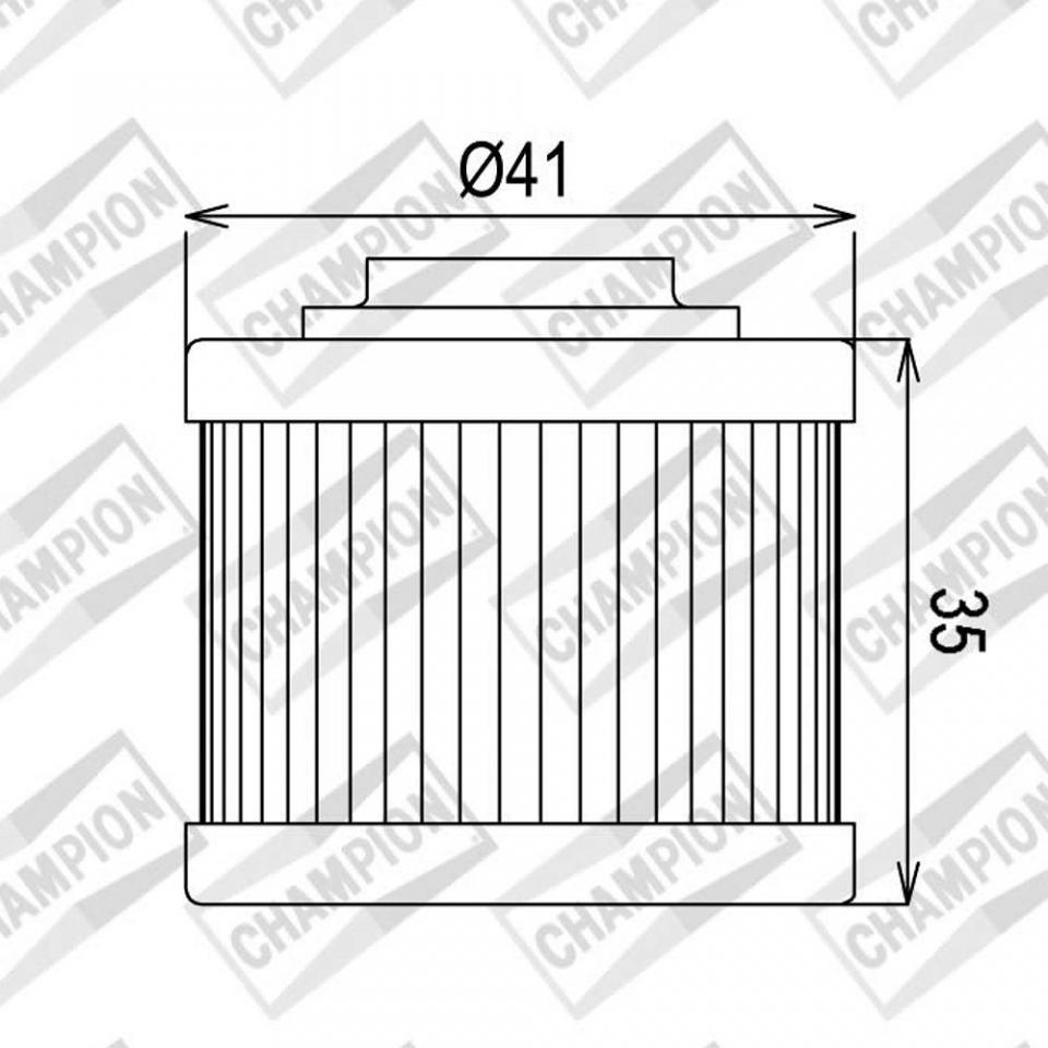 Filtre à huile Champion pour Scooter Aprilia 125 Scarabeo Light 2007 à 2017 COF086 Neuf