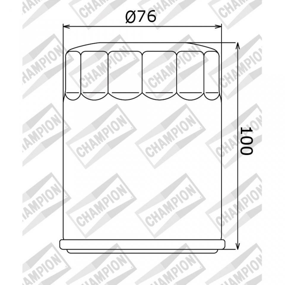 Filtre à huile Champion pour Auto Piaggio 420 Ape Car Max Diesel 1986-1996 COF100101S