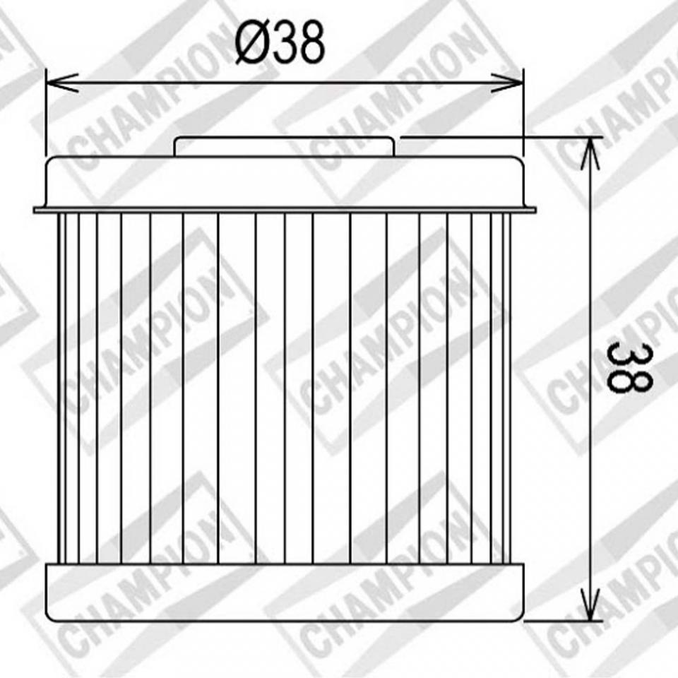 Filtre à huile Champion pour Moto Daelim 125 VT 1998-2000 COF067 Neuf