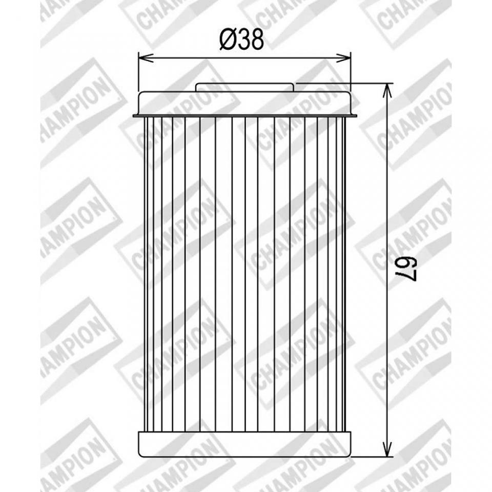 Filtre à huile Champion pour Moto Daelim 125 Daystar 2000-2017 COF069 Neuf
