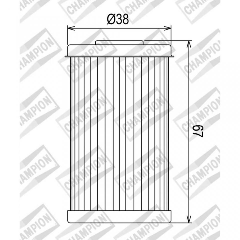 Filtre à huile Champion pour Moto Daelim 125 Vl Daystar 2003 à 2014 Neuf
