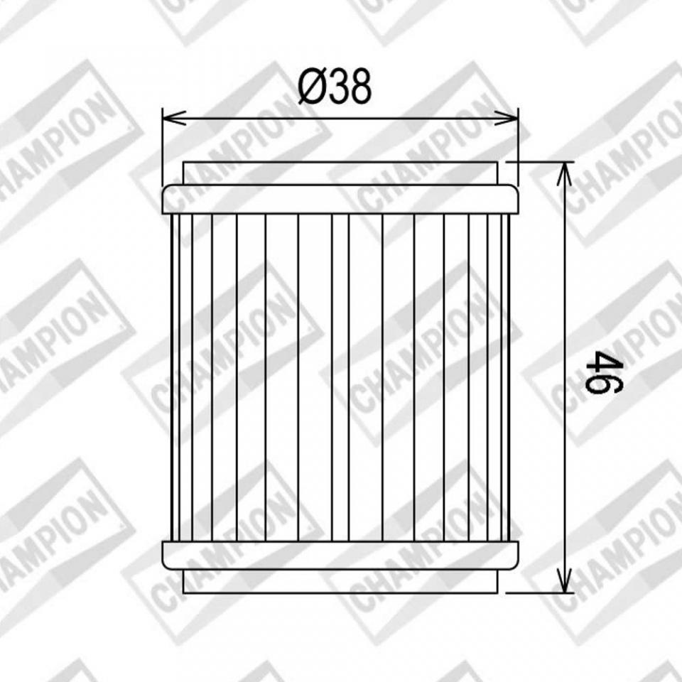 Filtre à huile Champion pour Moto Rieju 125 RS3 2011 à 2016 Neuf