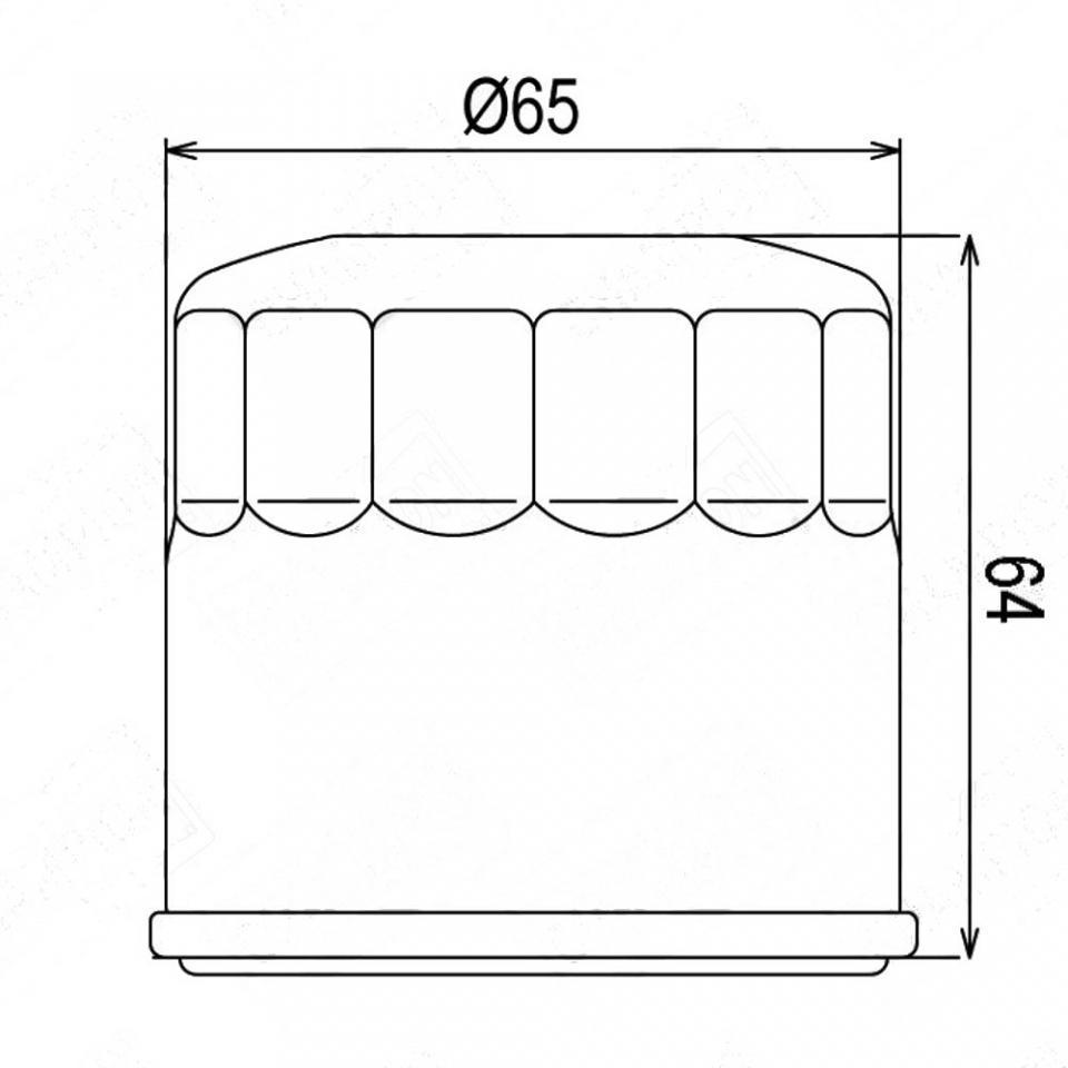 Filtre à huile Nypso pour Quad Kawasaki 700 KVF Prairie 2004-2006 Neuf