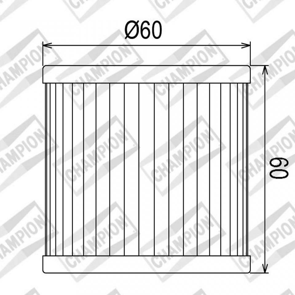 Filtre à huile Champion pour Moto Hyosung 600 GT Comet 2002 à 2003 Neuf