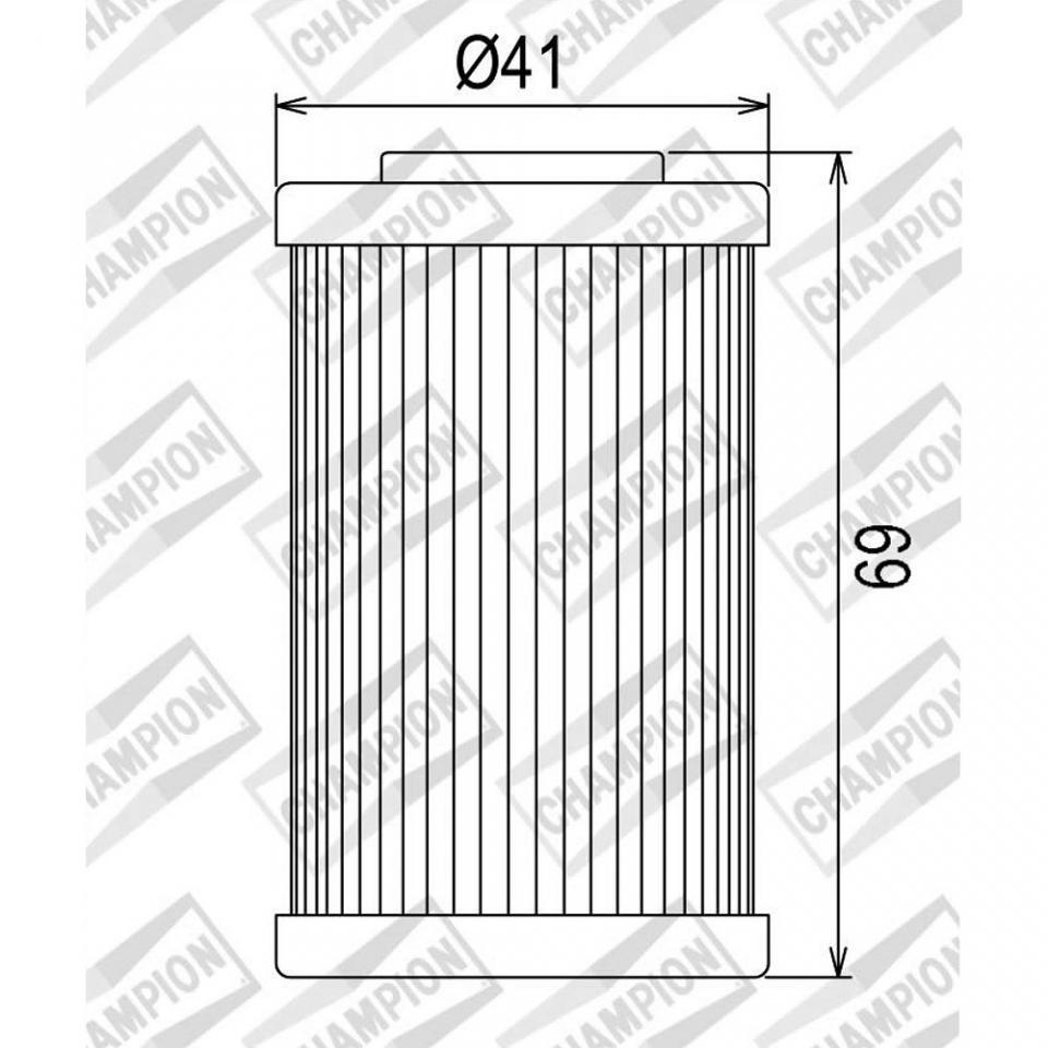 Filtre à huile Champion pour Moto Husqvarna 501 Fe 4T 2014 à 2016 Neuf