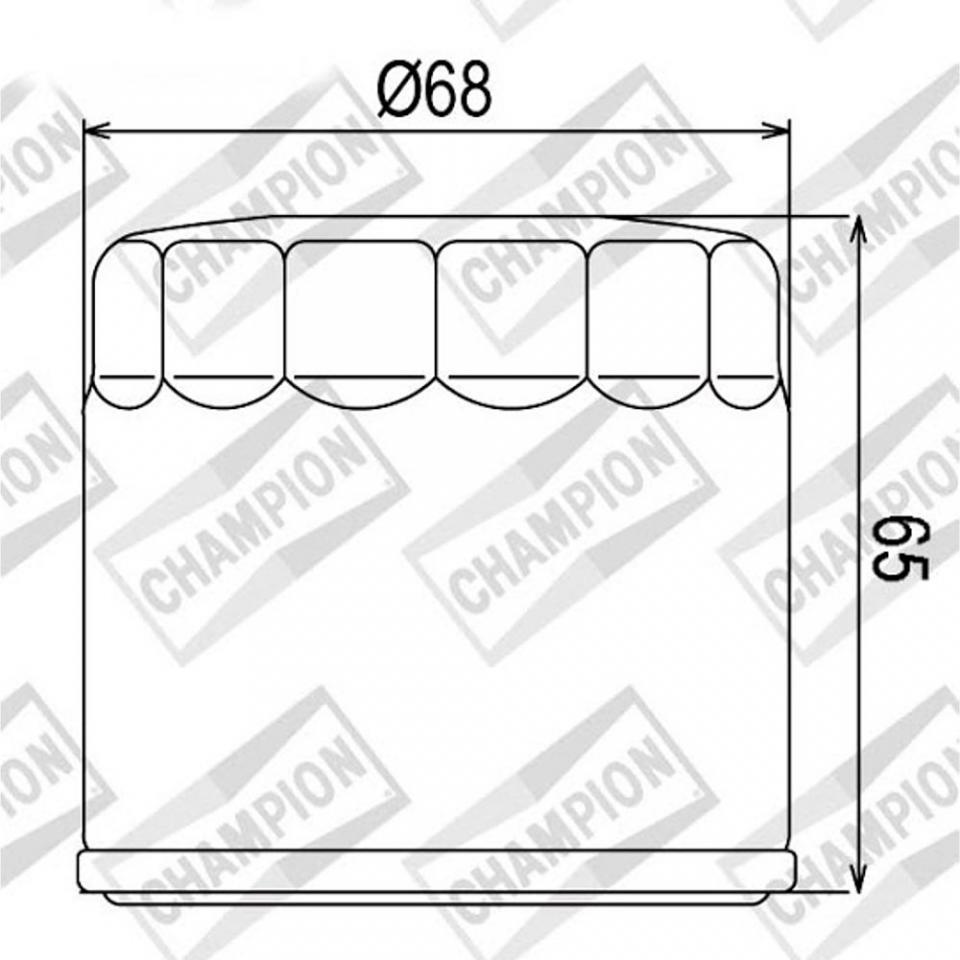 Filtre à huile Champion pour Moto Triumph 955 Tiger 2001-2004 COF091 Neuf