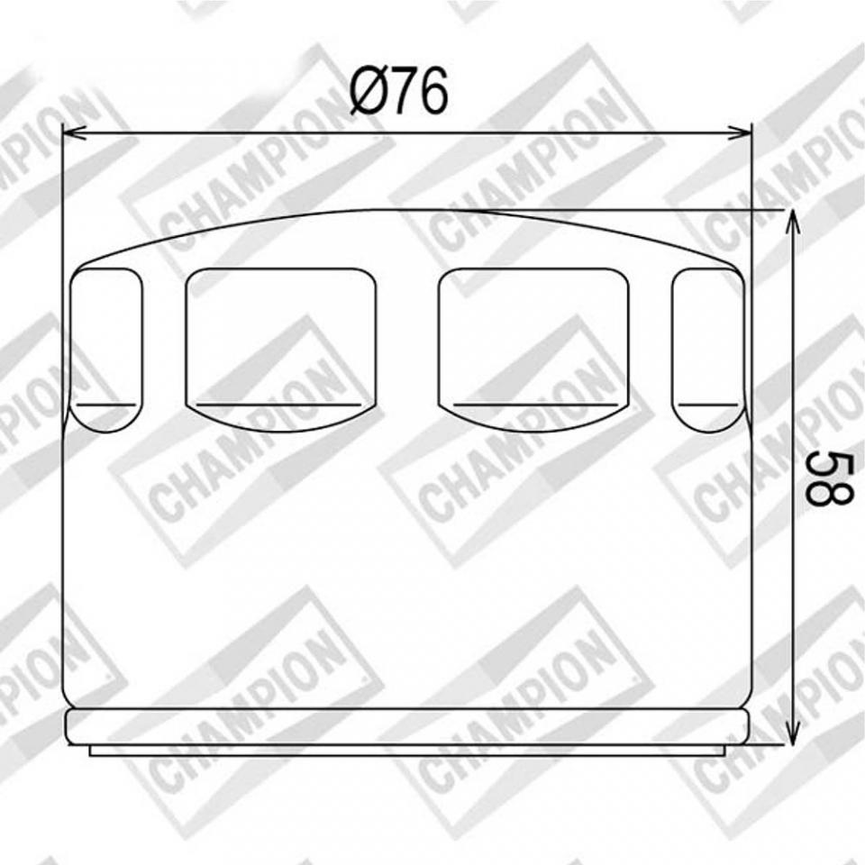 Filtre à huile Champion pour ULM Aprilia 660 TUAREG EURO 5 ABS 2021 à 2023 Neuf