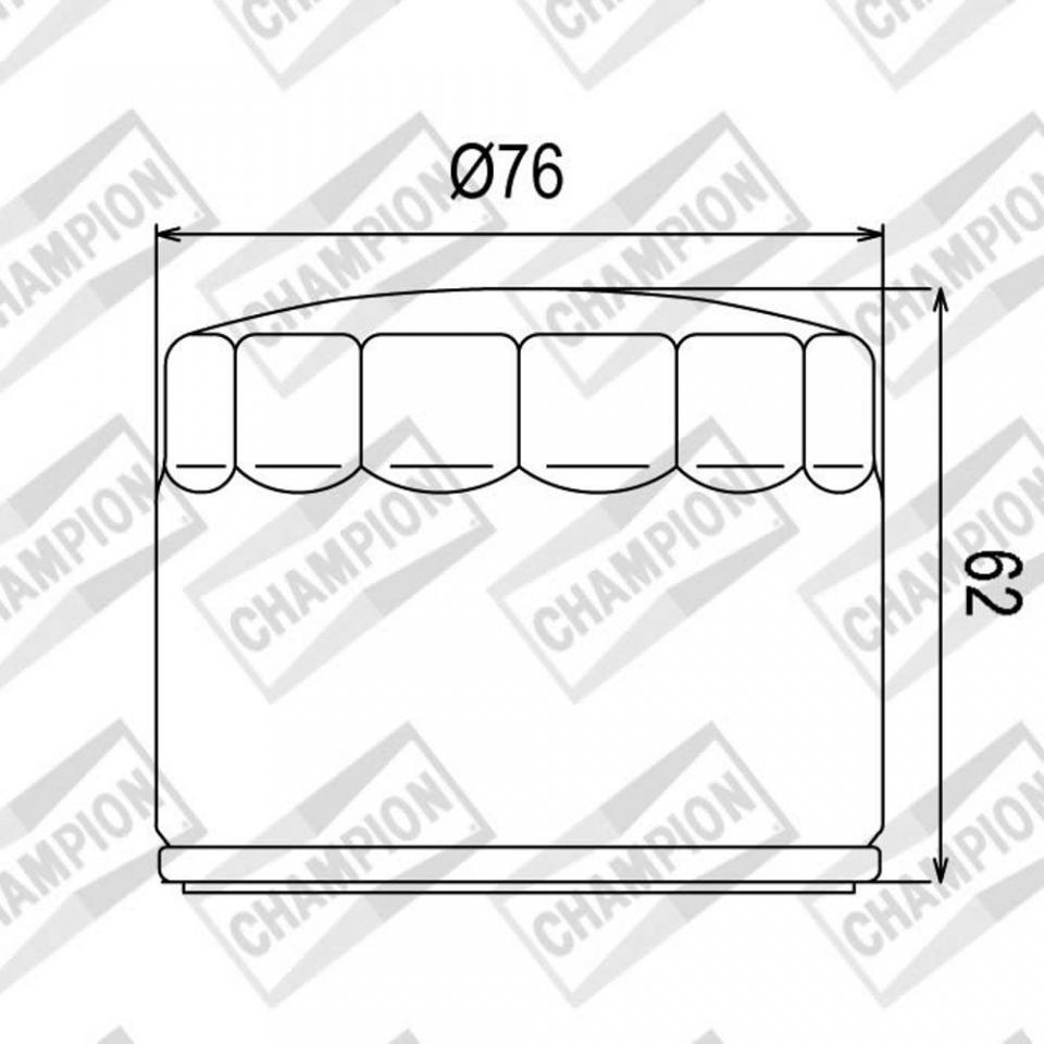 Filtre à huile Champion pour Moto BMW 1200 R Rt Lc 2014 à 2019 Neuf