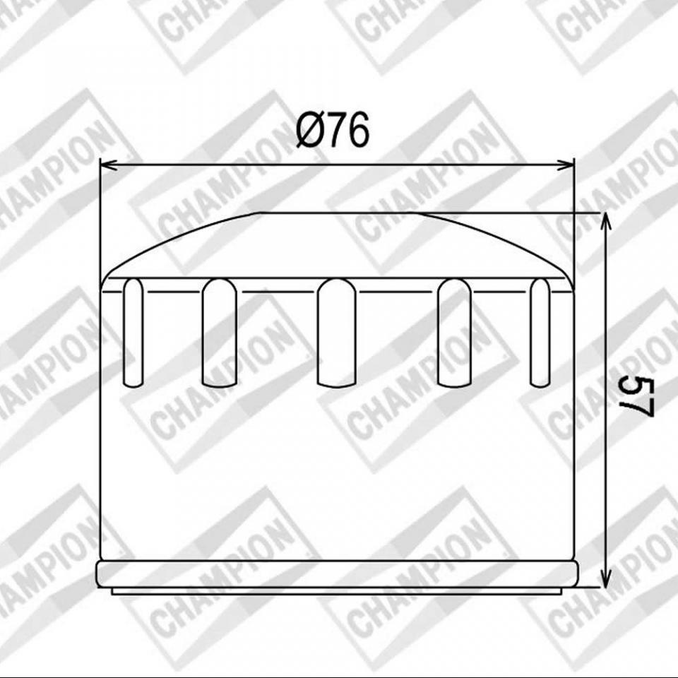 Filtre à huile Champion pour Moto BMW 800 F S 2006 à 2010 COF065 Neuf