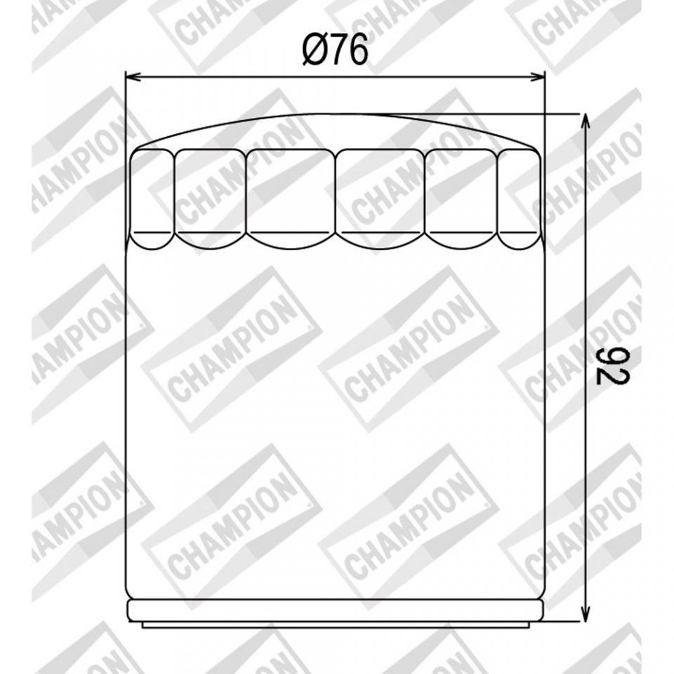 Filtre à huile Champion pour Moto Harley Davidson 1868 FLHXS Street Glide Special 2019 à 2020 Neuf