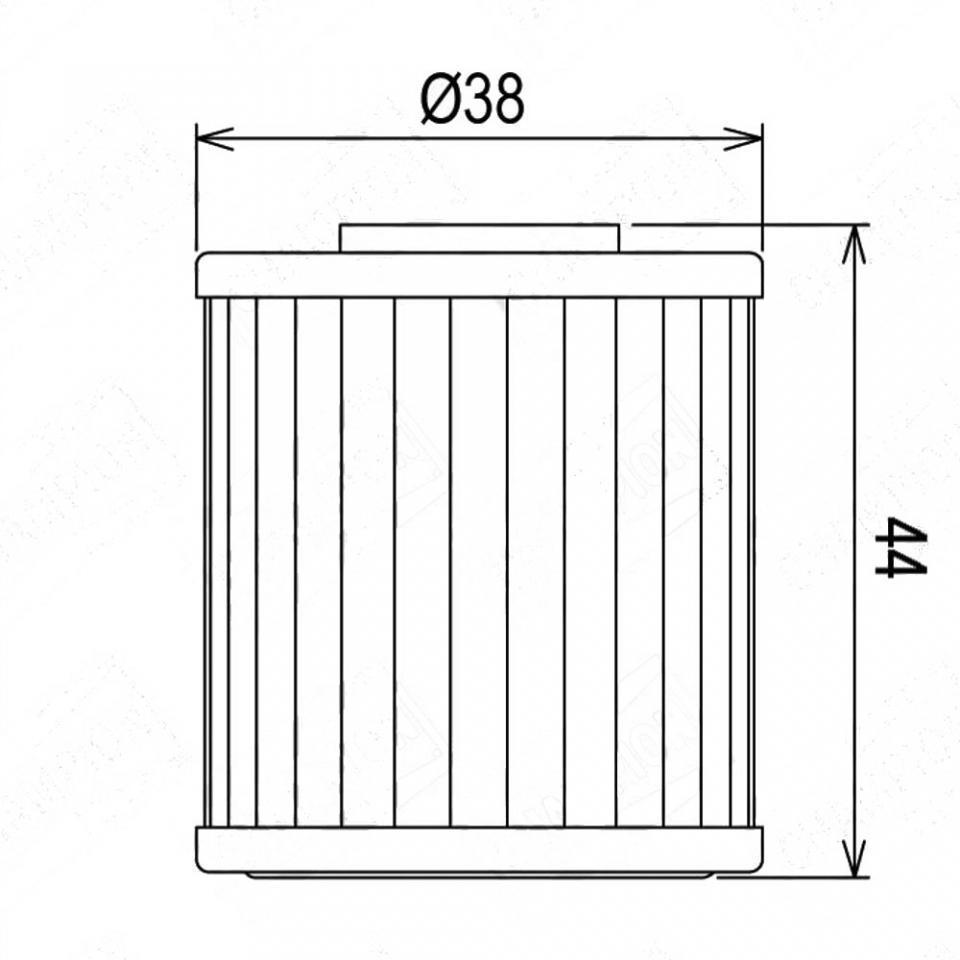 Filtre à huile Powerflux pour Quad Yamaha 450 YFM Kodiak 2018 à 2023 Neuf