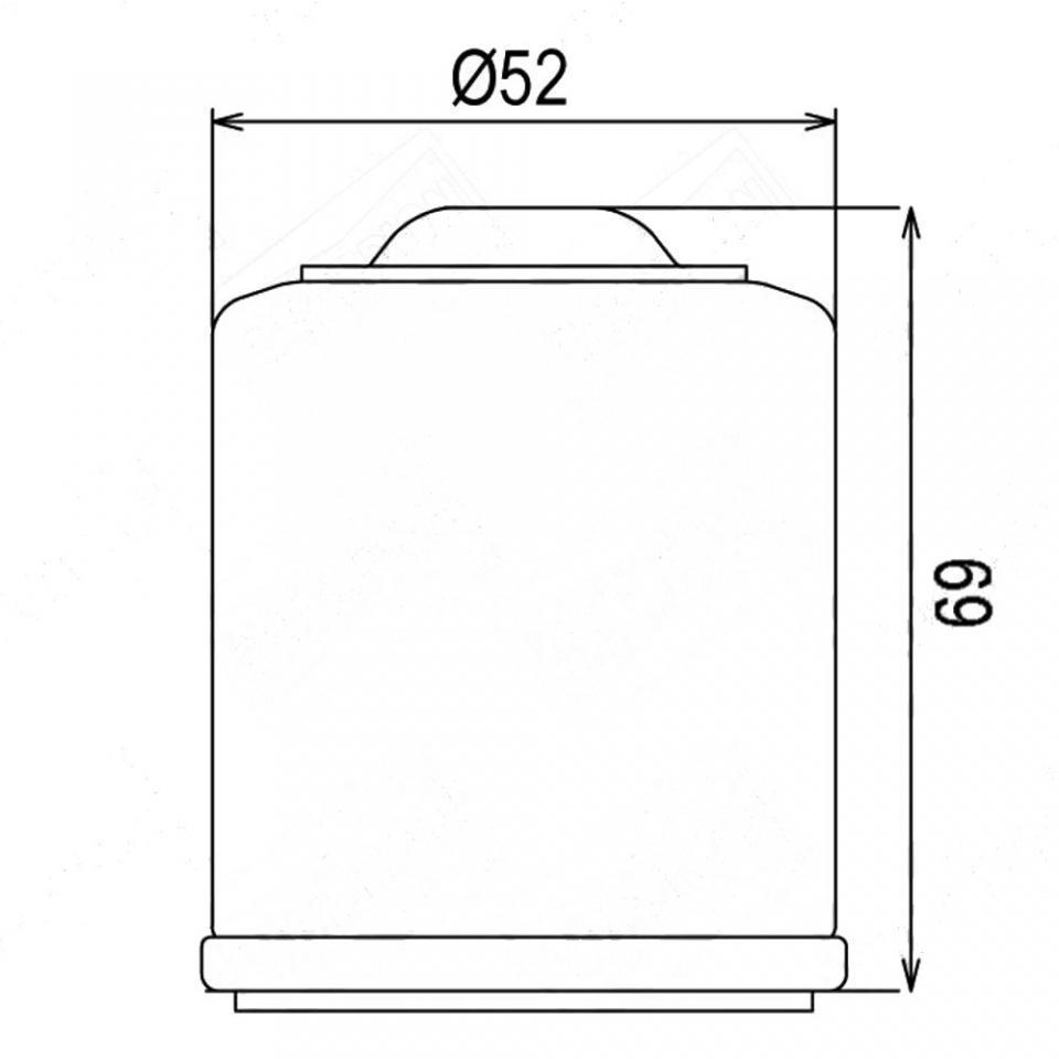 Filtre à huile Powerflux pour scooter Piaggio 125 Vespa GT 2003-2007 Neuf