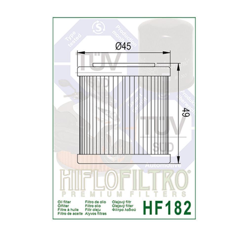 Filtre à huile Hiflofiltro pour Scooter Piaggio 350 Beverly Sport Touring 2016 à 2017 Neuf