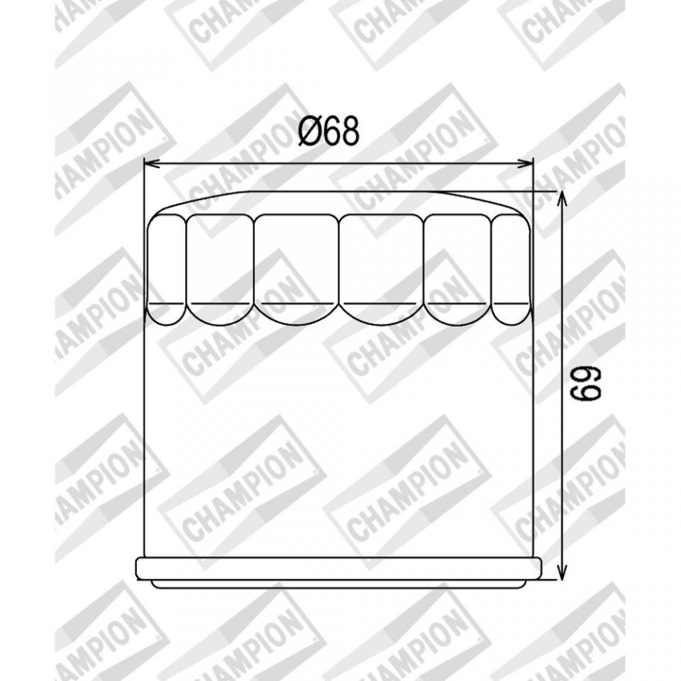 Filtre à huile Champion pour Quad Goes 450 G X 2011 à 2013 Neuf