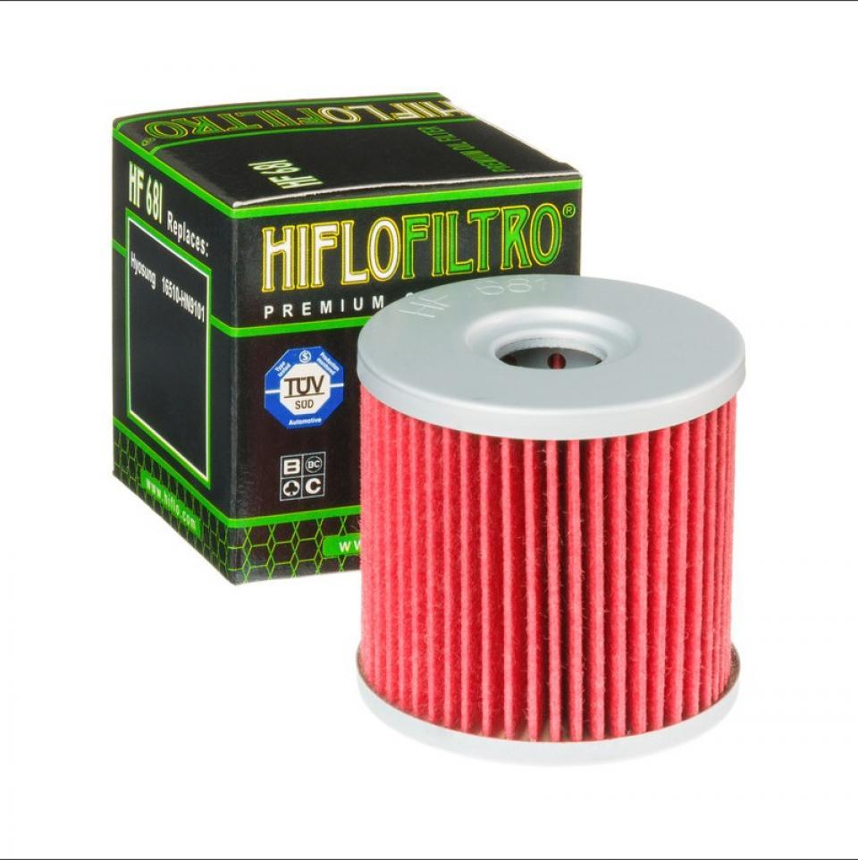 Filtre à huile Hiflofiltro pour Moto Hyosung 650 Gt R 2007 à 2012 HF681 / 16510HN9101HAS Neuf