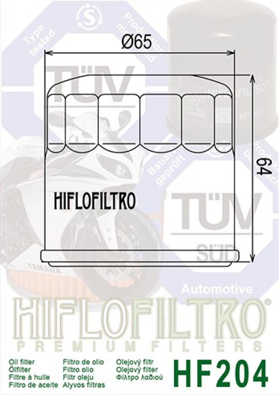 Filtre à huile Hiflofiltro pour Moto Triumph 1050 Sprint GT 2011 à 2015 Neuf