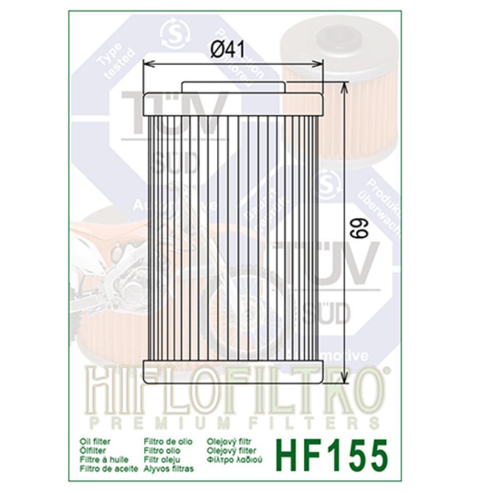 Filtre à huile Hiflofiltro pour Moto Husaberg 501 Fe E/S 1996 à 1999 Neuf