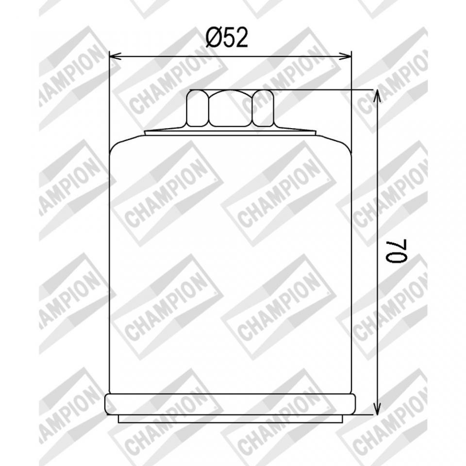 Filtre à huile Champion pour Scooter PGO 125 Libra Efi 2009 à 2012 Neuf