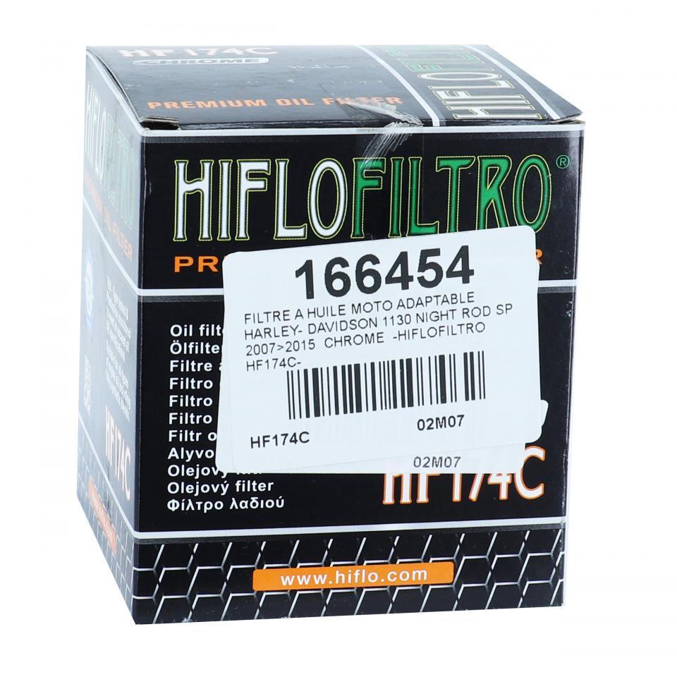 Filtre à huile Hiflofiltro pour Moto Harley Davidson 1130 Night Rod 2007 à 2015 HF174C Neuf
