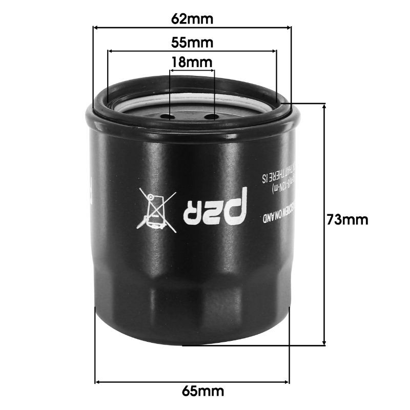 Filtre à huile P2R pour ULM CF moto 650 GT Après 2019 Neuf