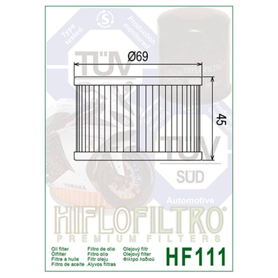 Filtre à huile Hiflofiltro pour Moto Honda 400 Cbx F 1983 à 1986 Neuf