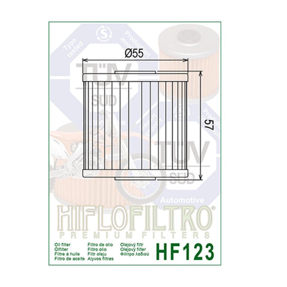 Filtre à huile Hiflofiltro pour Moto Kawasaki 200 Z 1977 à 1983 HF123 Neuf